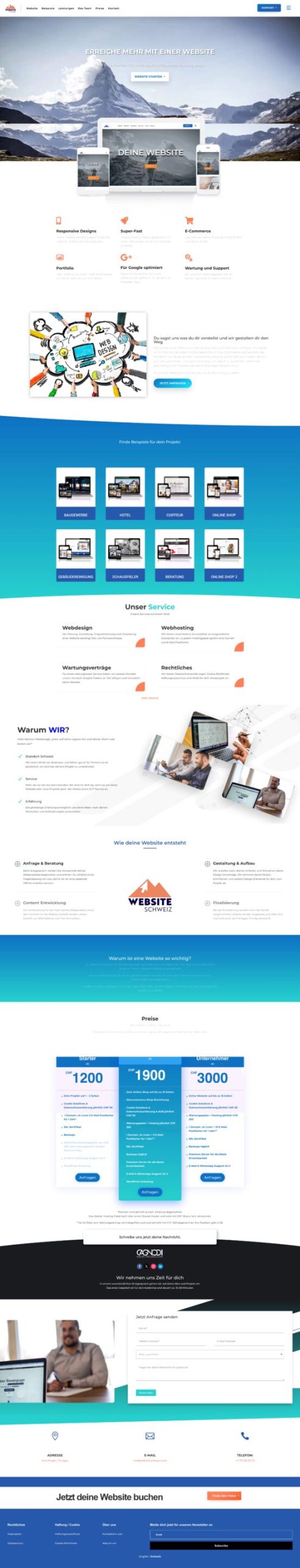 Website Schweiz